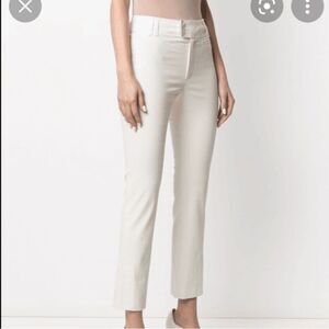 NWOT new Isabel Marant Lovida khaki stretch Cotton Pants high rise sz 38